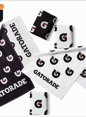 Gatorade/佳得乐 全棉运动毛巾男女羽毛球篮球足球跑步健身擦汗巾