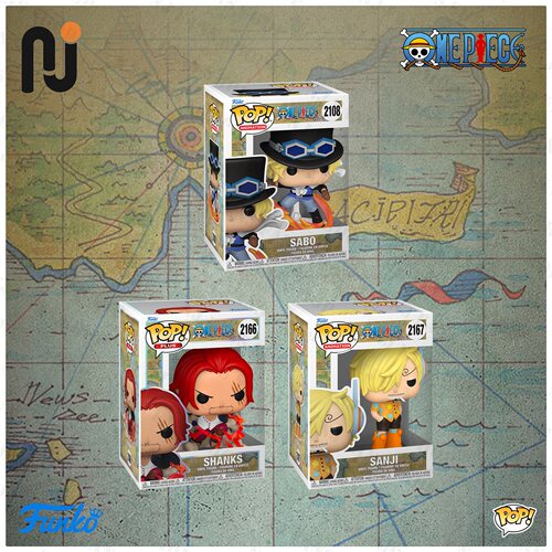 Funko Pop! One Piece/海贼王 香克斯山治萨博 公仔手办摆件玩具
