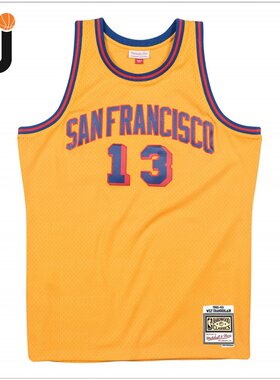 Mitchell&Ness MN 张伯伦 Chamberlain 金州勇士队 球迷版 SW球衣