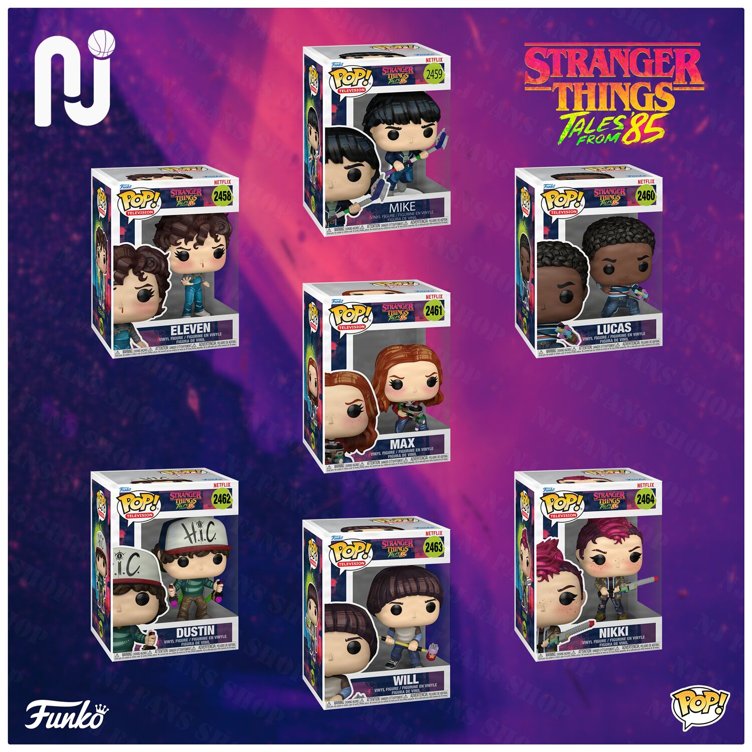 Funko Pop! Stranger Things/怪奇物语 1985 小十一 公仔手办摆件图片