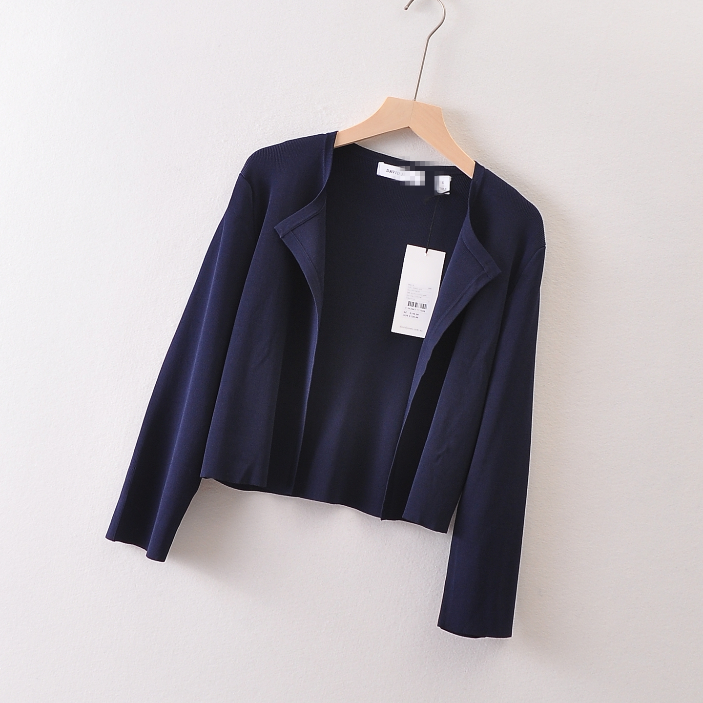 澳大利亚DAVID*ES莼~曲珠针织开衫春夏 无扣空调衫披肩女 129美刀