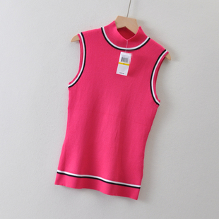 春秋 gau 半高领背心打底针织衫 高弹毛衣58美刀 女装 美国单cab