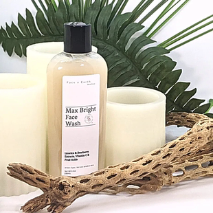 Bright提亮肤色洁面乳洗面奶 earth 改善暗沉 Facen 美国天然有机