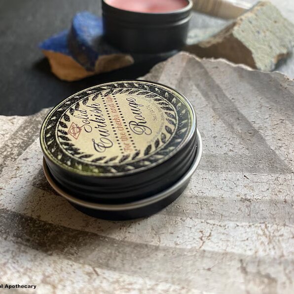 现货2LBCC有机保湿复古纯色土耳其唇颊膏腮红复古唇彩荷荷巴油