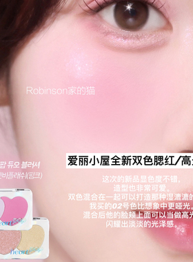 【全新品】韩国 etudehouse爱丽小屋heart pop爱心双色腮红高光盘