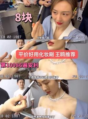 自用宝藏 王鸥化妆师同款子弹头遮瑕刷超精准圆头痘印黑眼圈307刷