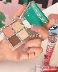 韩国too newtro cool school club腮红膏四色眼影盘 for 限定款