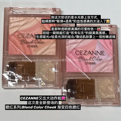 CEZANNE倩丽多色渐变腮红光泽