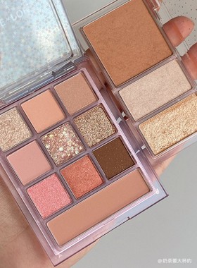 春季新品！韩国twinkle pop 10色眼影盘哑光珠光闪片高光腮红多用