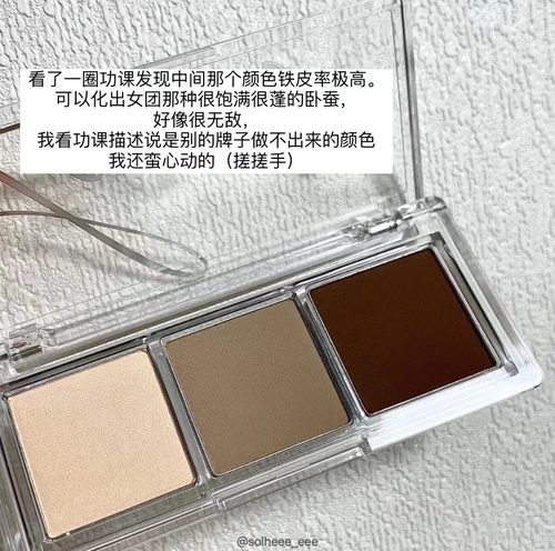 Loar卧蚕盘眼影三色小众