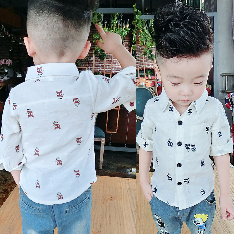 Chemise garcon à manche longue - Ref 2077030 Image 1