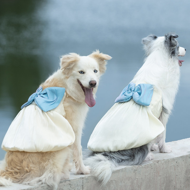 缎面珠光裙猫狗不限体型光滑透气