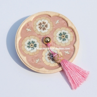 多款可选 小号迷你流苏扇穗 金边菠萝帽坠子 糖果色红色中国结