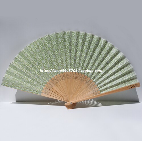 日本纸折扇素雅彩色肌理工艺