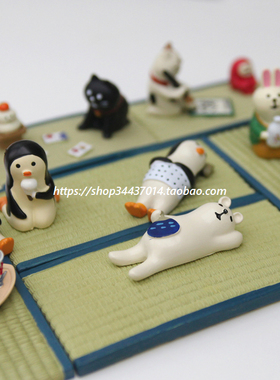 款可选多肉植物企鹅白熊达摩摆件