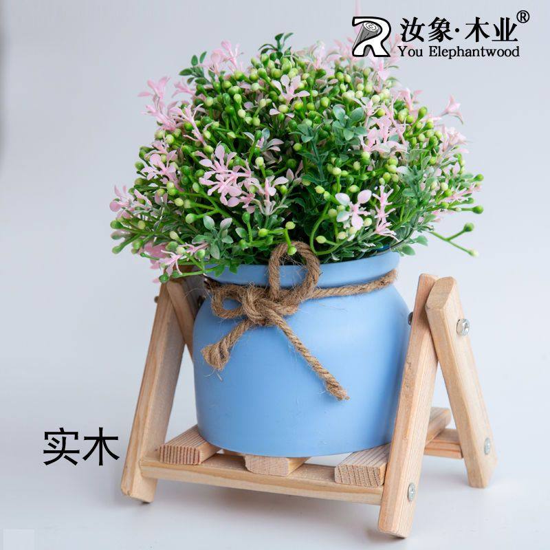 中式花架实木桌面置物架飘窗植物置物架子小型多肉架绿植摆放木架
