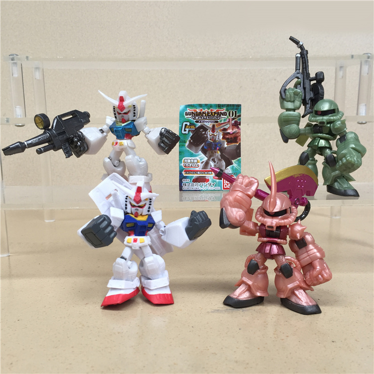 万代扭蛋绿扎古SD高达RX-78-2