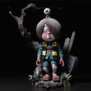 海洋堂山口式 鬼太郎 关节可动 竹谷隆之 立体绘卷 手办公仔模型