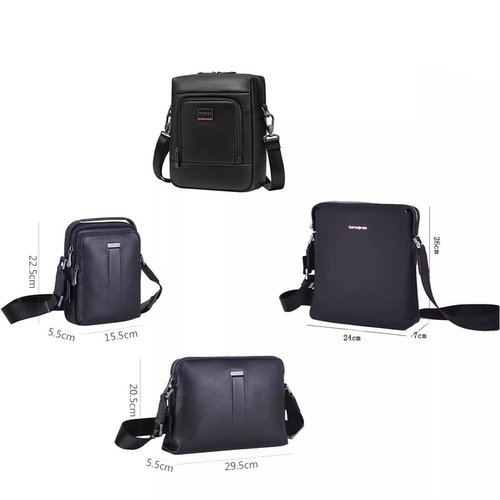 新秀丽NR4 BC9 TL1男士牛皮时尚商务休闲单肩斜挎包轻奢BZ9正品