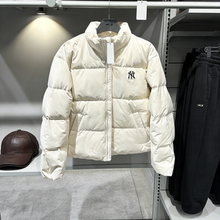 MLB立领羽绒服男女款 3ADJB2056 NY标加厚保暖外套情侣运动休闲短款
