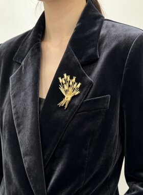 Vintage中古不退换｜Monet郁金香花束胸针