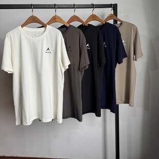 ARCTOS极星户外T恤 男女情侣新款圆领95棉5氨纶吸汗弹力文化T恤