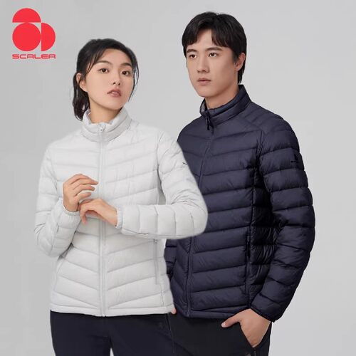 思凯乐户外轻薄羽绒服600蓬鸭绒男女内胆可外穿立领外套F6114988