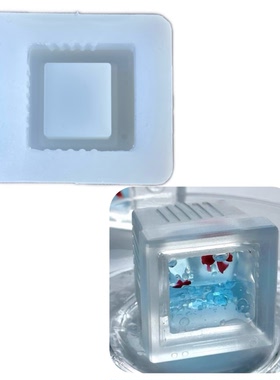DIY手工电视机模具ab树脂uv水晶滴胶钥匙扣迷你挂件硅胶模具