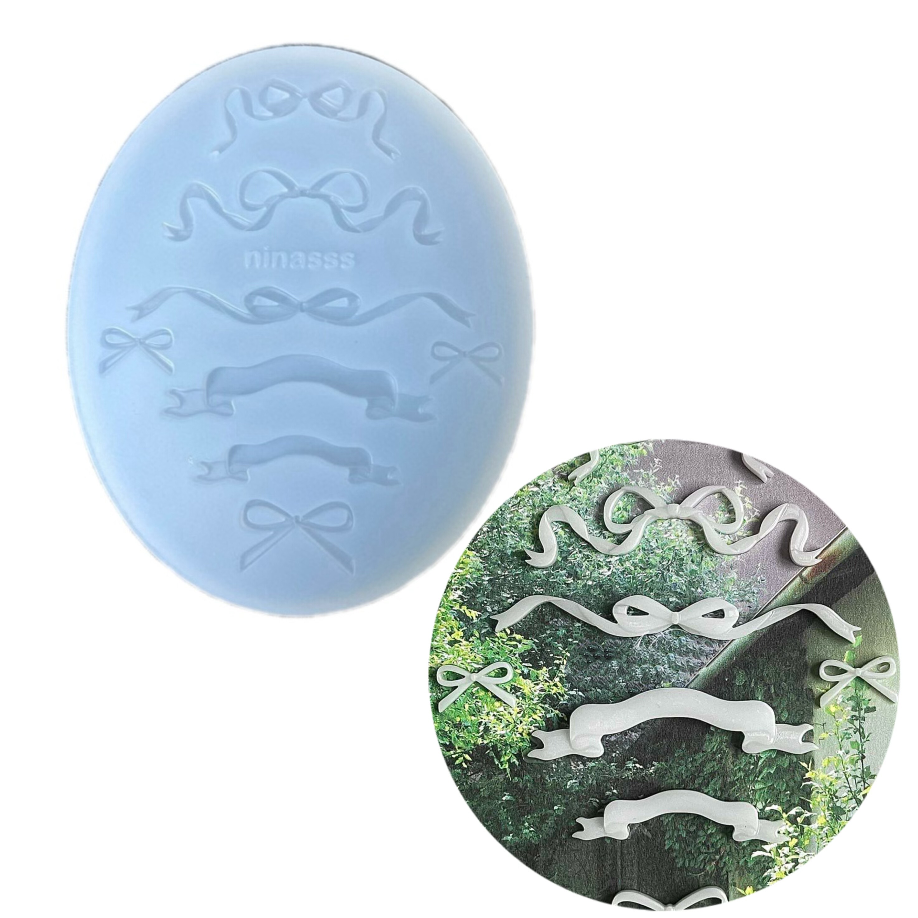 DIY手工手打蝴蝶结模具ab树脂uv水晶滴胶钥匙扣迷你挂件硅胶模具