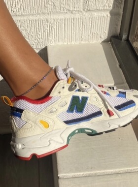 DASEIN ACC超闪镶钻蓝色紫色真空电镀时尚个性ins可见水细链脚链