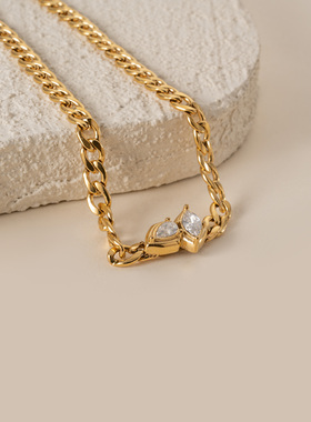 【DASEIN】时尚独家原创新品Geek Chic闪亮锆石超细NK项链套装