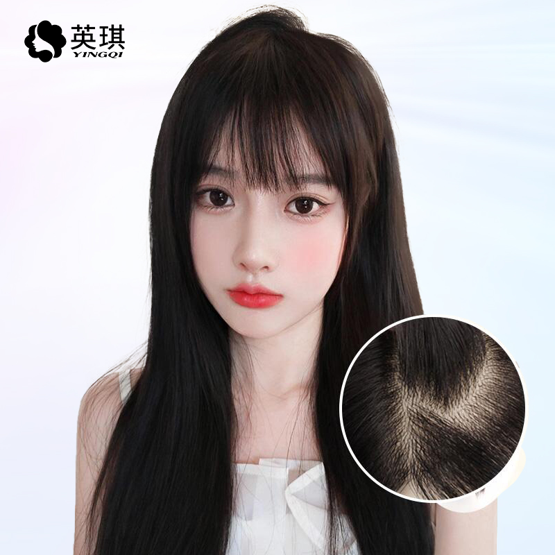 假发女长发仿生膜头顶隐形补发片