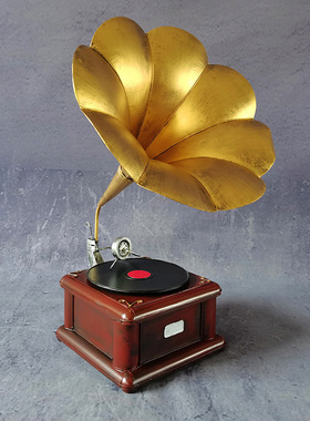 复古怀旧民国风留声机模型装饰品