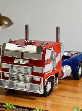 美式重卡汽车模型摆件变形金刚