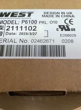 WEST温控器P6100 2111102 议价