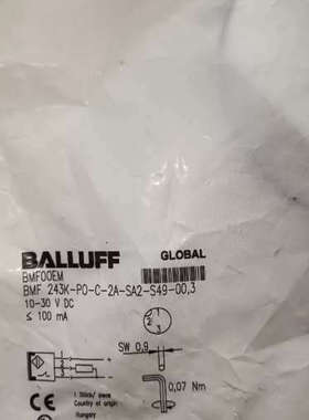BALLUFF巴鲁夫BMF00EM磁性开关BMF 243议价