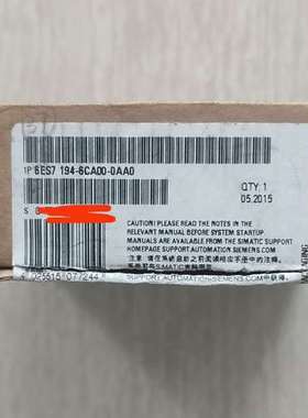 (议价)6ES7 194-6CA00-0AA0  ET200P