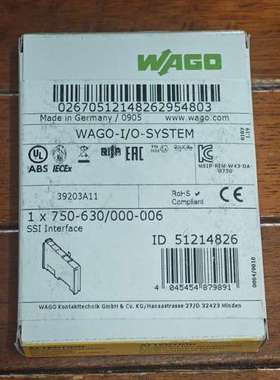 （议价)WAGO万可模块 750-630000-006 S
