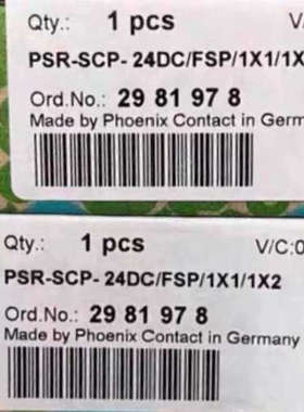 菲尼克斯继电器！PSR-SCP-24DCFSP1X1议价