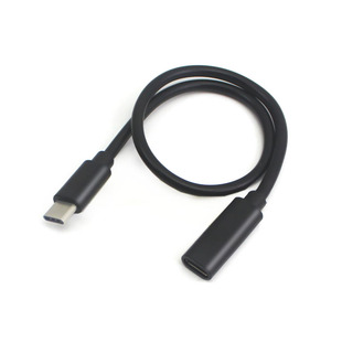 八鹰适用于Typec延长线USB3.2 Gen2 x2弯头公母线3.1公对母3.0拓展坞加长线手机充电显示器连接线3/5米XFR