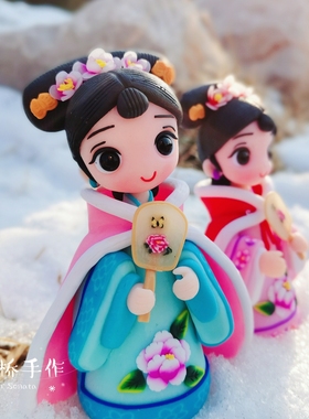 纯手工格格摆件国风礼物