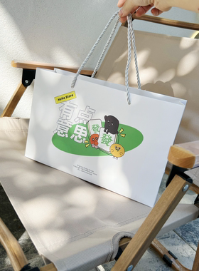 HeHeStore 原创插画IP可爱礼品手提纸袋（不单卖）
