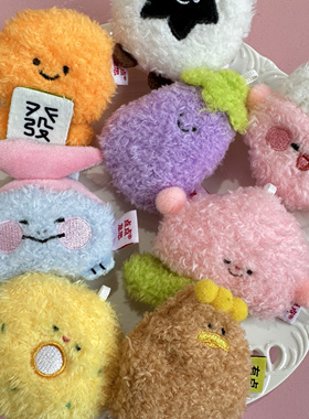 HeHeStore原创长沙美食Yumini系列毛绒徽章挂件包挂胸针礼物