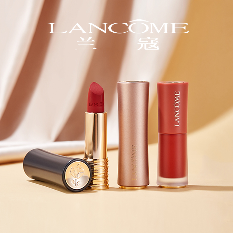 兰蔻菁纯口红274雾面唇釉288丝绒小蛮腰唇膏196/220礼盒套装274