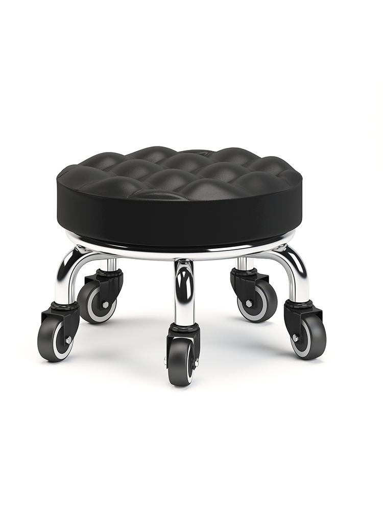 Small stool household pulley low stool Round stool Beautiful seam pedicure low stool children Learn to walk Stool Small bench Foot bath stool
