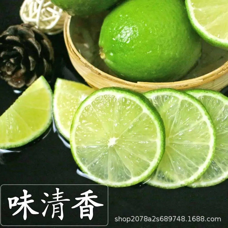 泰国品种塔希提无籽青柠檬新鲜水柠檬