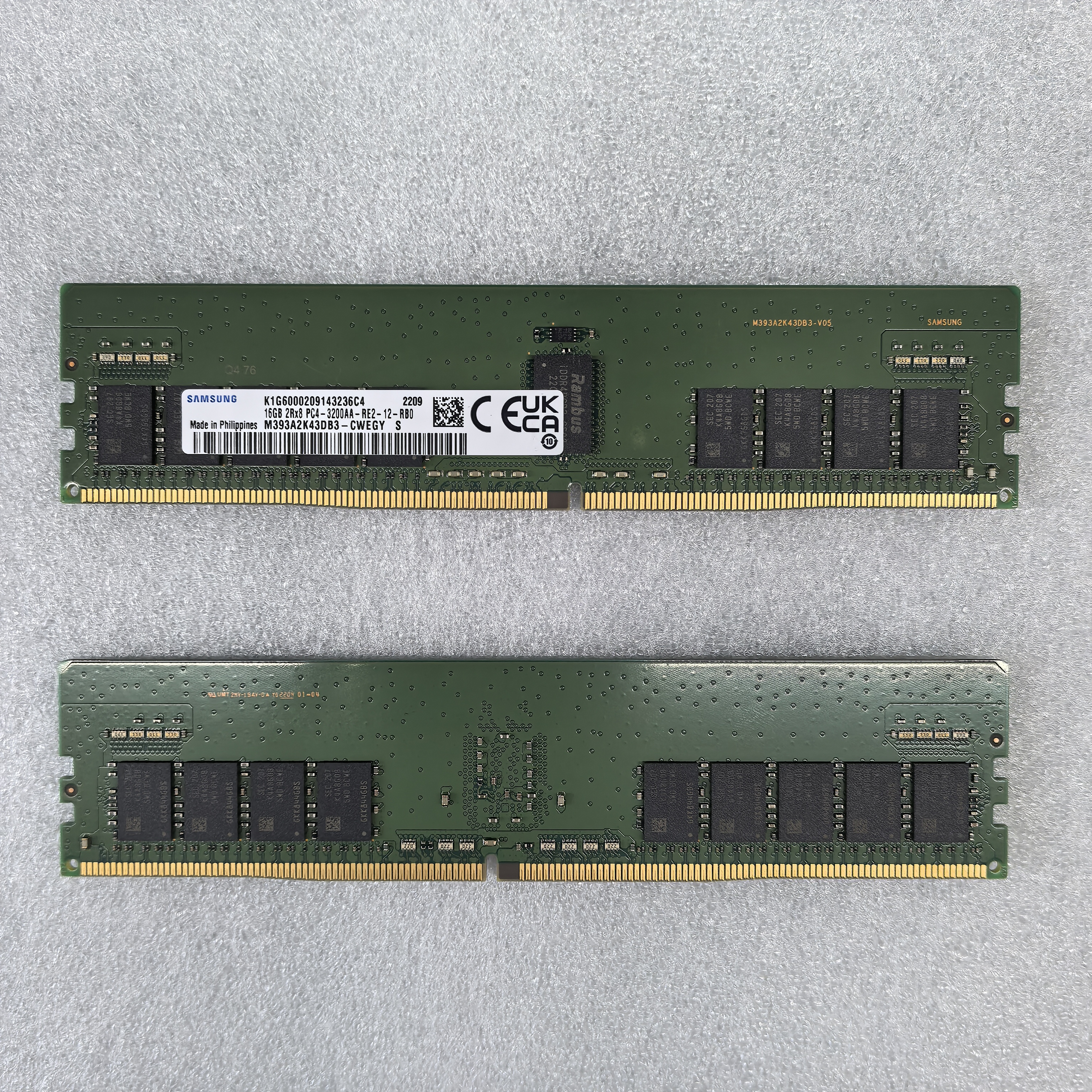 Dell/戴尔 16G 2RX8 PC4-3200AA ECC REG服务器内存 三星条