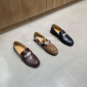 FQ3 女秋 复古英伦风粗跟中跟软底套脚小皮鞋 实拍THE DUODUO乐福鞋