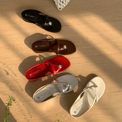 FQ3 实拍THE DUODUO软底套趾人字拖鞋女百搭外穿露夹趾沙滩凉鞋拖