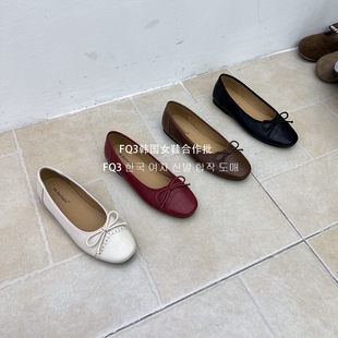 外穿鞋 一脚蹬软底懒人瓢鞋 实拍bashagirl2026春夏圆头平跟鞋 FQ3